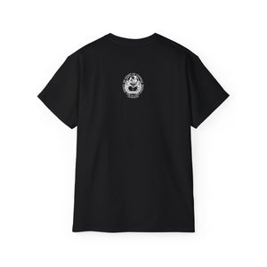 Elusiv unisex Black Ultra Cotton Tee - Signature Black Buddha logo