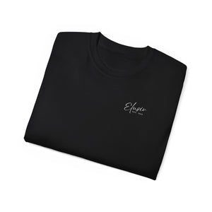 Elusiv unisex Black Ultra Cotton Tee - Signature Black Buddha logo