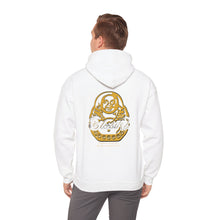 Load image into Gallery viewer, Signature &quot;Happy Buddha&quot; Yellow Logo  - Hooded Sweatshirt