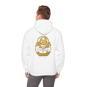 Signature "Happy Buddha" Yellow Logo  - Hooded Sweatshirt