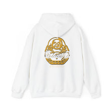 Load image into Gallery viewer, Signature &quot;Happy Buddha&quot; Yellow Logo  - Hooded Sweatshirt