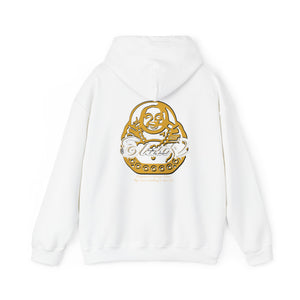 Signature "Happy Buddha" Yellow Logo  - Hooded Sweatshirt