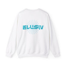 Load image into Gallery viewer, White Contrast Lite Blue Crewneck Sweatshirt