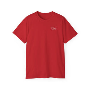 Elusiv unisex Red Ultra Cotton Tee - Signature Black Buddha logo
