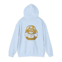 Load image into Gallery viewer, Signature &quot;Happy Buddha&quot; Yellow Logo  - Hooded Sweatshirt