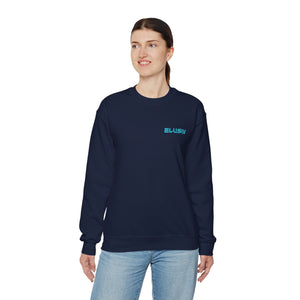 Navy Contrast Lite Blue Crewneck Sweatshirt