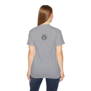 Elusiv unisex Grey Ultra Cotton Tee - Signature Black Buddha logo