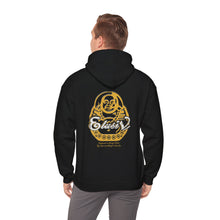 Load image into Gallery viewer, Signature &quot;Happy Buddha&quot; Yellow Logo  - Hooded Sweatshirt