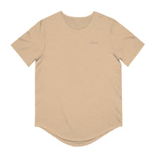 Load image into Gallery viewer, Signature &quot;Happy Buddha&quot; Grey Logo -Curved Hem Tee