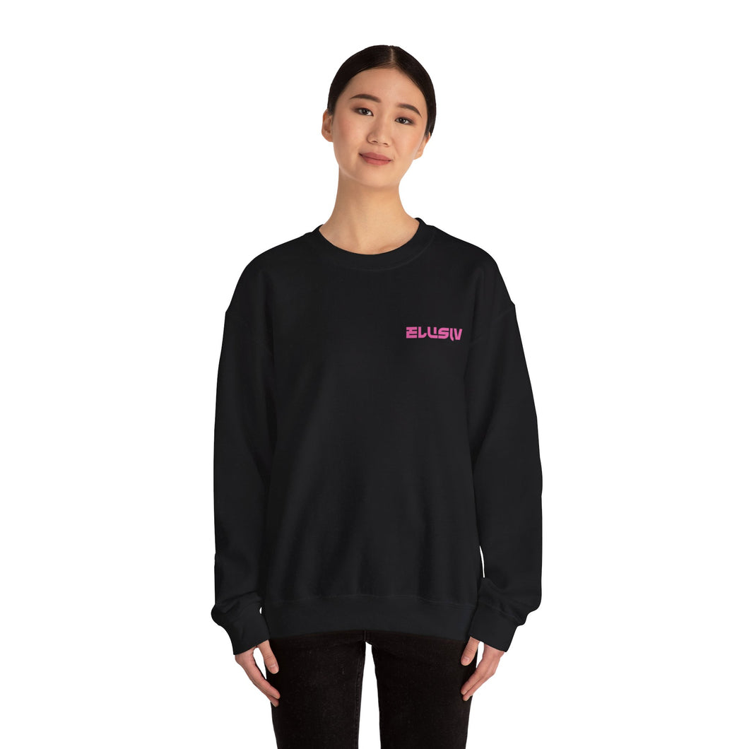 Black Contrast Lite Grape Crewneck Sweatshirt