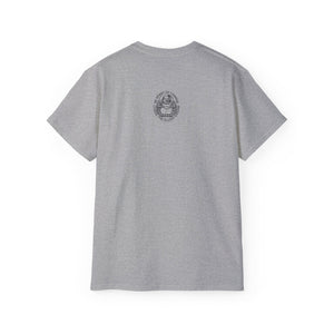 Elusiv unisex Grey Ultra Cotton Tee - Signature Black Buddha logo