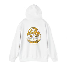 Load image into Gallery viewer, Signature &quot;Happy Buddha&quot; Yellow Logo  - Hooded Sweatshirt