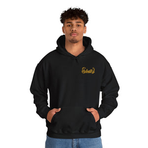 Signature "Happy Buddha" Yellow Logo  - Hooded Sweatshirt