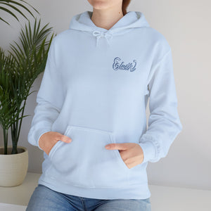 Signature "Happy Buddha" Blue Logo  - Hooded Sweatshirt