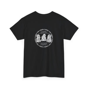 3 Buddha Design Heavy Cotton Tee