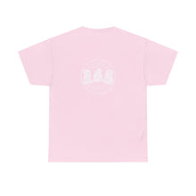 Load image into Gallery viewer, 3 Buddha Design Pink Heavy Cotton Tee