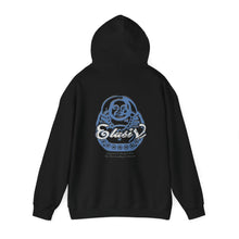 Load image into Gallery viewer, Signature &quot;Happy Buddha&quot; Blue Logo  - Hooded Sweatshirt