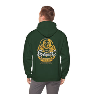 Signature "Happy Buddha" Yellow Logo  - Hooded Sweatshirt