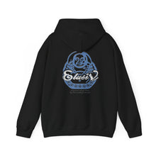 Load image into Gallery viewer, Signature &quot;Happy Buddha&quot; Blue Logo  - Hooded Sweatshirt