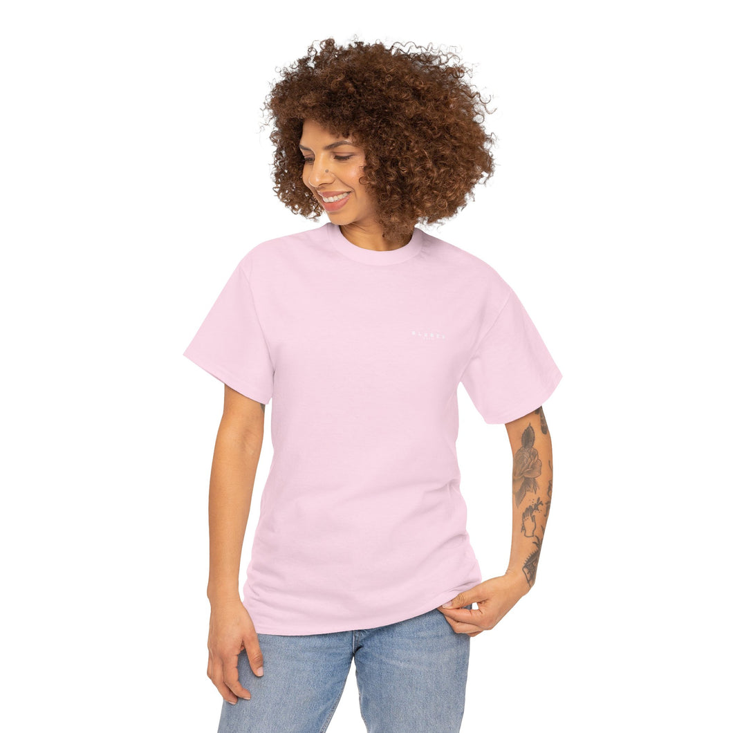 3 Buddha Design Pink Heavy Cotton Tee