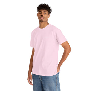 3 Buddha Design Pink Heavy Cotton Tee