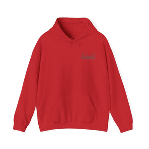 Hooded Sweatshirt Fire Red/Snow White/Baby Blue Blk Logo