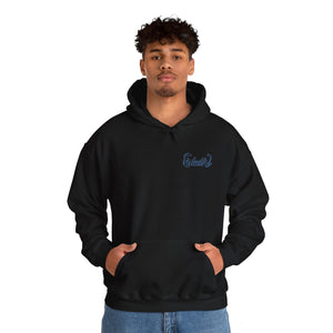 Signature "Happy Buddha" Blue Logo  - Hooded Sweatshirt