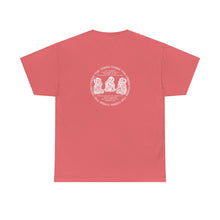 Load image into Gallery viewer, 3 Buddha Design Coral Heavy Cotton Tee