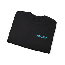 Load image into Gallery viewer, Black Elusiv Contrast Lite Blue Crewneck Sweatshirt