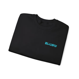 Black Elusiv Contrast Lite Blue Crewneck Sweatshirt