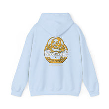 Load image into Gallery viewer, Signature &quot;Happy Buddha&quot; Yellow Logo  - Hooded Sweatshirt