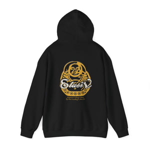 Signature "Happy Buddha" Yellow Logo  - Hooded Sweatshirt