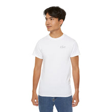 Load image into Gallery viewer, Elusiv unisex White Ultra Cotton Tee - Signature Black Buddha logo