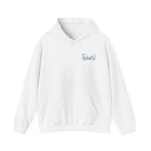 Signature "Happy Buddha" Blue Logo  - Hooded Sweatshirt