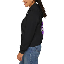 Load image into Gallery viewer, Signature &quot;Happy Buddha&quot; Purple Logo  - Hooded Sweatshirt