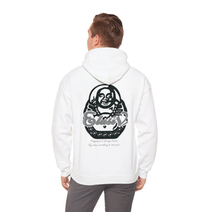 Hooded Sweatshirt Fire Red/Snow White/Baby Blue Blk Logo