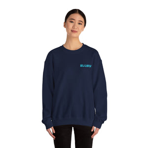 Navy Contrast Lite Blue Crewneck Sweatshirt