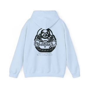 Hooded Sweatshirt Fire Red/Snow White/Baby Blue Blk Logo