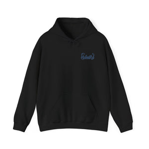 Signature "Happy Buddha" Blue Logo  - Hooded Sweatshirt