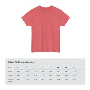 3 Buddha Design Coral Heavy Cotton Tee