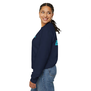 Navy Contrast Lite Blue Crewneck Sweatshirt