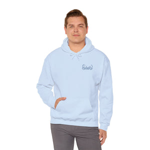 Signature "Happy Buddha" Blue Logo  - Hooded Sweatshirt