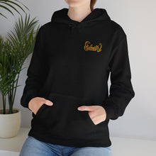 Load image into Gallery viewer, Signature &quot;Happy Buddha&quot; Yellow Logo  - Hooded Sweatshirt