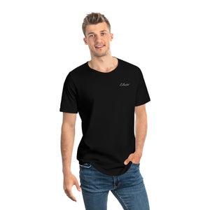 Men's Jersey Curved Hem Tee Navy/Wht