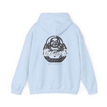 Load image into Gallery viewer, Signature &quot;Happy Buddha&quot; Grey Contrast Logo  - Hooded Sweatshirt