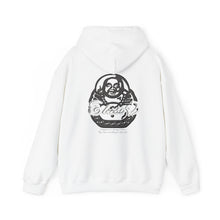 Load image into Gallery viewer, Signature &quot;Happy Buddha&quot; Grey Contrast Logo  - Hooded Sweatshirt