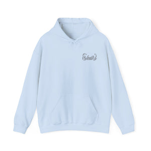 Hooded Sweatshirt Fire Red/Snow White/Baby Blue Blk Logo