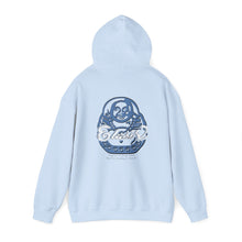 Load image into Gallery viewer, Signature &quot;Happy Buddha&quot; Blue Logo  - Hooded Sweatshirt