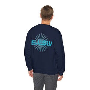 Navy Contrast Lite Blue Crewneck Sweatshirt