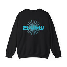 Load image into Gallery viewer, Black Elusiv Contrast Lite Blue Crewneck Sweatshirt